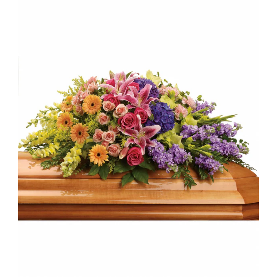 Garden of Sweet Memories casket spray