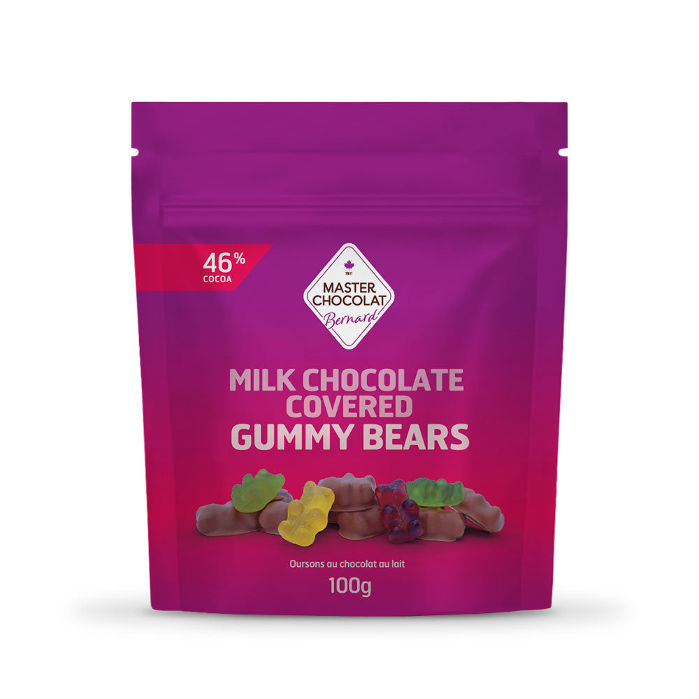 Milk Chocolate Covered Gummy Bears 100g